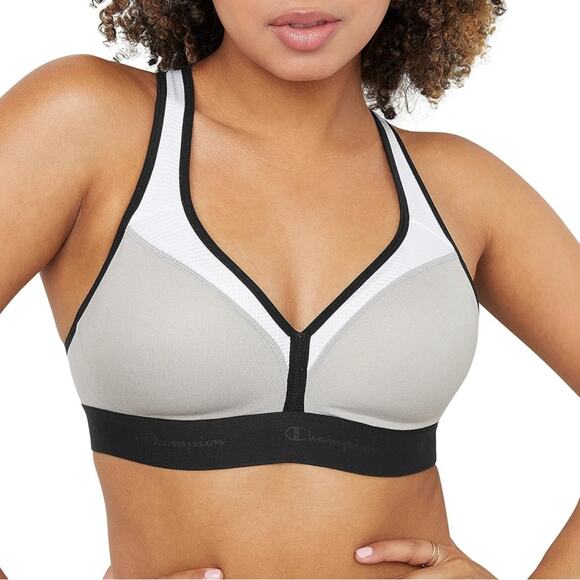 Champion Women's SMALL Sports Bra Curvy Bra Moderate Support Bra Low Cut NEW - Picture 1 of 12